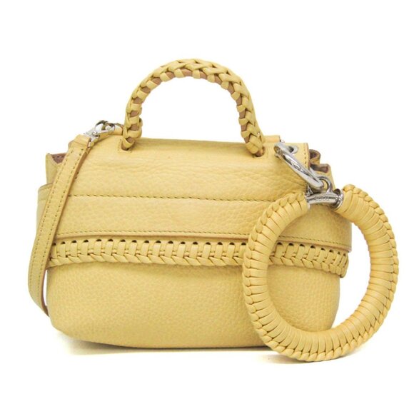 TOD'S Yellow Leather Shoulder Bag - Picture 1 of 14